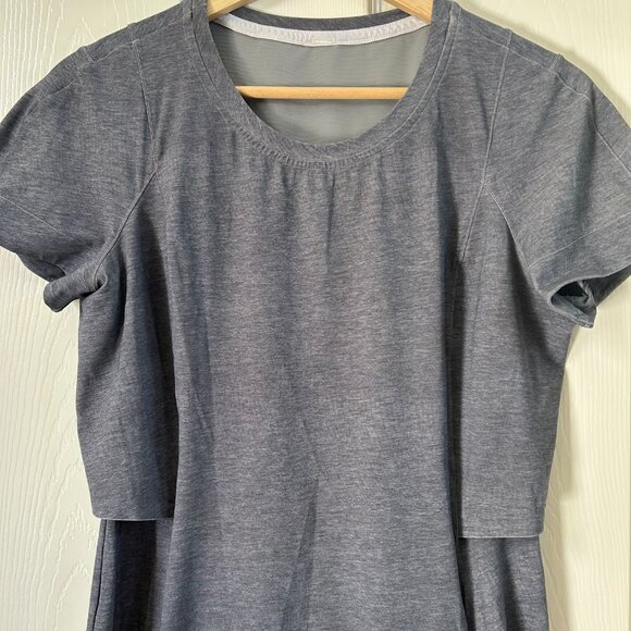 Lululemon &go Endeavor Dress SZ6 Heathered Texture Printed Zip Pockets UPF - Picture 5 of 7